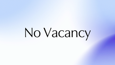 No Vacancy